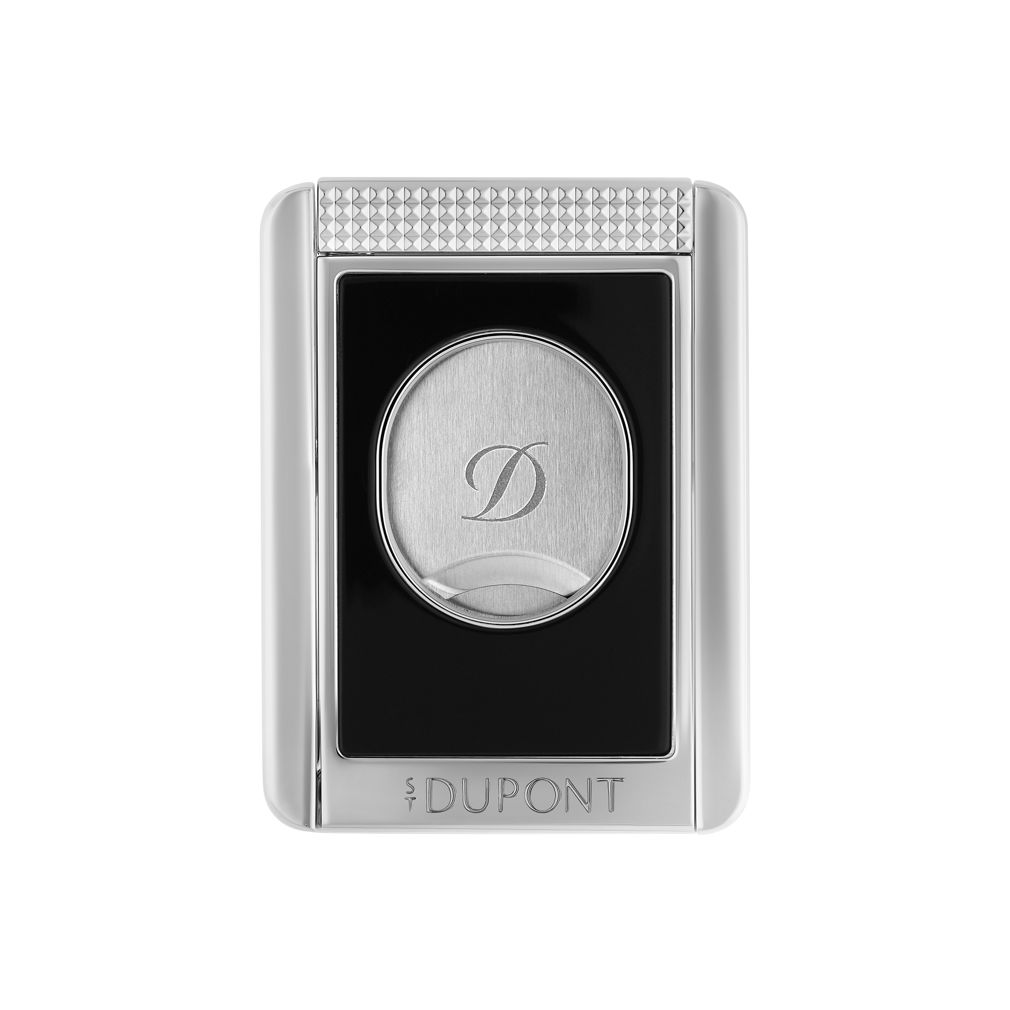 ST DUPONT - CORTAPUROS CIGAR STAND – NEGRO Y CROMO - Imagen 2