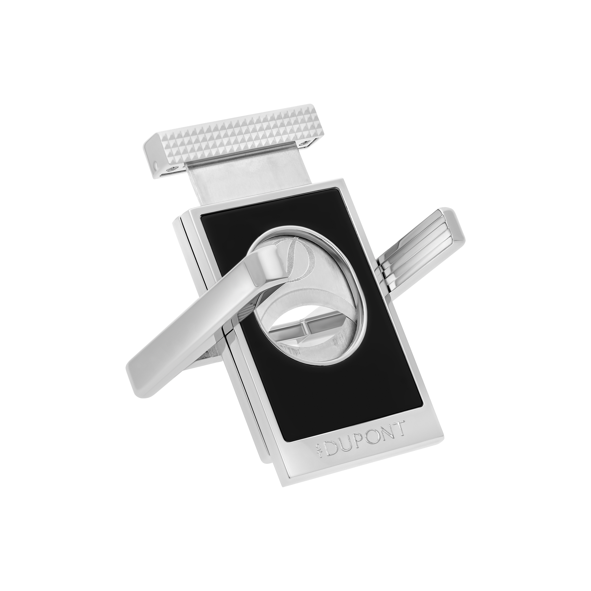 ST DUPONT - CORTAPUROS CIGAR STAND – NEGRO Y CROMO