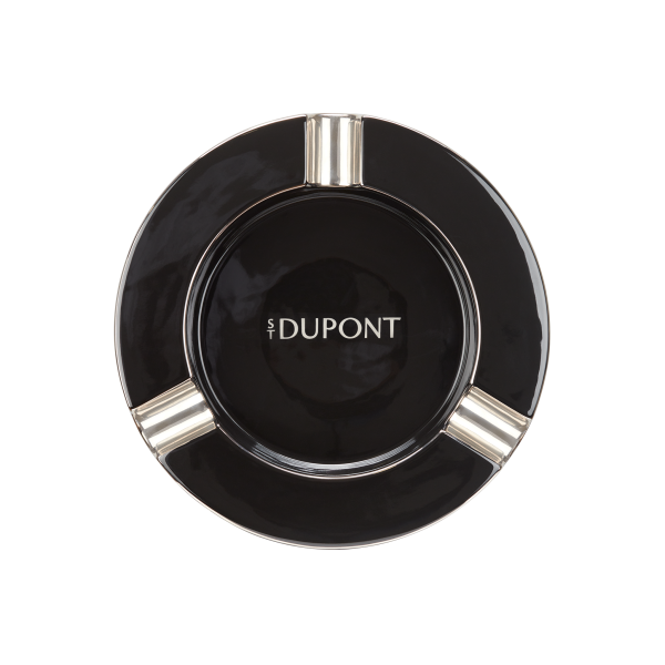ST DUPONT – CENICERO XL – DECORACIÓN NEGRA Y PLATEADO