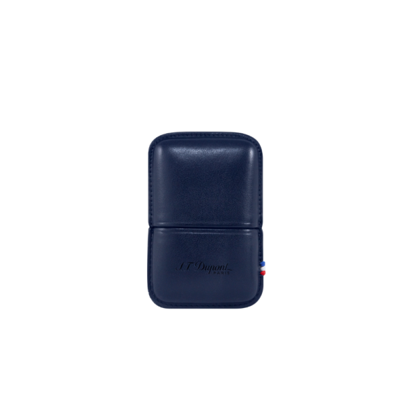 ST DUPONT – FUNDA DE PIEL LINE D PARA ENCENDEDOR LIGNE 2 – AZUL