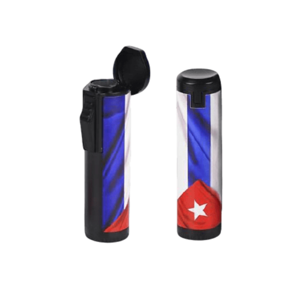 ENCENDEDOR 3 LLAMAS JET CUBAN FLAG